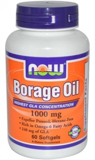 Borage Oil 1000 mg  Гамма линолевая кислота