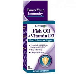 Fish Oil + Vitamin D3 90 caps