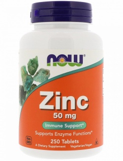 Zinc Gluconate 50 mg NOW 250 Tabs