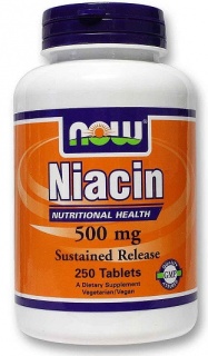 Niacin 500 mg 250 tabs Now