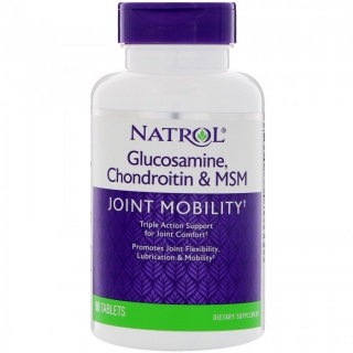 Glucosamine & Chondroitin Plus MSM 90 таб Natrol