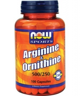Arginine+ornithine 500mg/250 -100caps