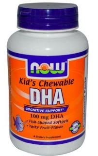 Kids Chewable DHA 100mg 60 Softgels Now