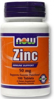 Zinc Gluconate 50 mg NOW 100 Tabs