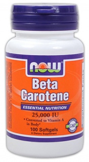 Beta Carotene 25000IU 100Caps Now