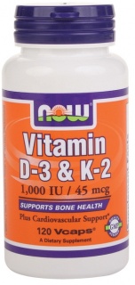 Vitamin D3 K2 120 caps Now