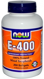 E-400 Mixed Tocopherols Now 250 softgels