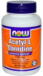 Acetyl L-Carnitine 750 mg 90 tab Now