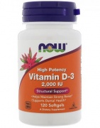 Vitamin D-3 2000 IU 120 caps Now