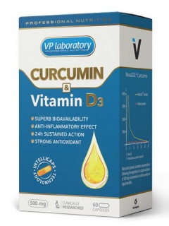 Curcumin & Vitamin D3 VP-Lab 500mg 60 caps