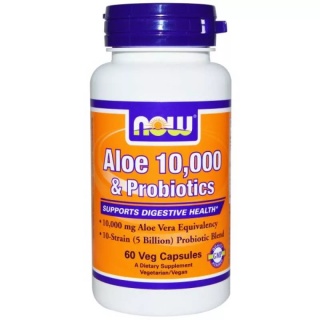 Aloe 10000 & Probiotics 60 caps Now