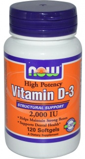 Vitamin D-3 2000 IU 240 caps Now