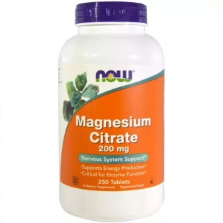 Magnesium Citrate 200mg 250 Tabs Now