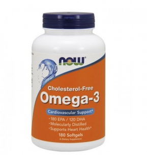 Omega 3 Now 180 Caps Cholesterol Free