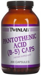 Pantothenic Acid B-5 500 mg 200 caps Twinlab
