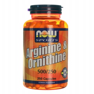 Arginine & Ornitine 500/250 Now 250 Caps