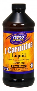 L-Carnitine Liquid 1000 mg Now 473 ml