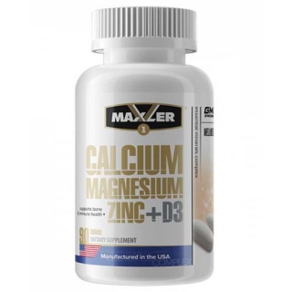 Calcium Zinc Magnesium 90 Tabs Maxler