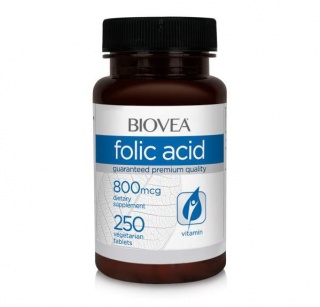 Folic Acid 800 mcg 250 tabs Biovea