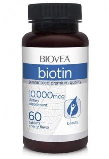 Biotin 10000 mcg 60 Tabs FD Biovea