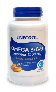 Omega 3-6-9 Complex 1200mg 120 Caps Uniforce