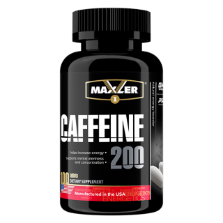 Caffeine 200 mg 100 Tabs Maxler