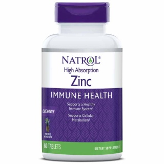 Zinc High Absorption 60 Chew Tabs Natrol