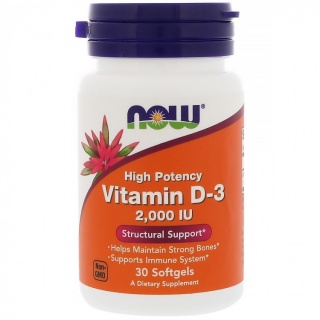 Vitamin D-3 2000 IU 30 caps Now