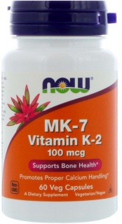 Vitamin K-2 MK -7 Now 100mcg 60 Caps