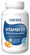 Vitamin D-3 2000 IU 100 caps Uniforce