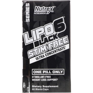 Lipo 6 Black Ultra Concen Stim Free 60 caps Nutrex