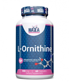 L-Ornithine 500 mg 60 Caps Haya Labs