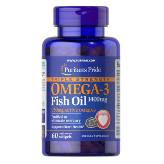 Omega-3 Fish Oil 950mg 60 Caps Puritans Pride