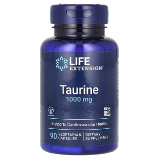 Taurine 1000 mg 90 Caps Life Extension таурин