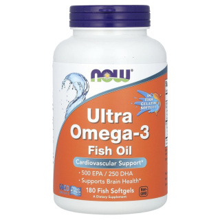 Ultra Omega 500/250 Now 180 softgels омега