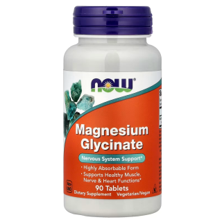 Magnesium Glycinate 90 tabs Now магний глицинат