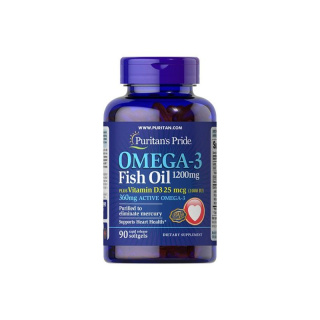Omega-3 Fish Oil 1200 mg 90 Caps Puritans Pride